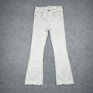 Rag And Bone Denim Jeans‎ crop Flare STRETCH Women's Size 26(24x26) Bright White